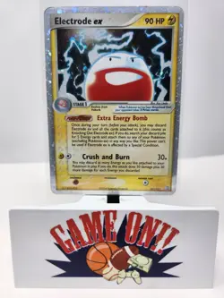 Pokemon Electrode ex 107/112 FireRed LeafGreen Holo Rare HP Creases sc - Image 1