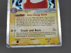 Pokemon Electrode ex 107/112 FireRed LeafGreen Holo Rare HP Creases sc - Image 2
