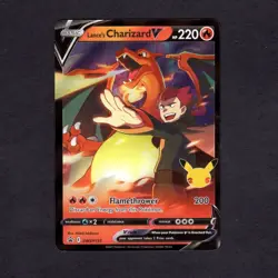 Pokemon TCG Lance's Charizard v SWSH133 Celebrations Black Star Promo Holo NM - Image 1
