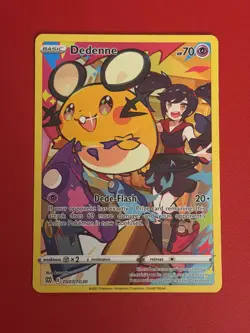 Pokemon TCG Dedenne TG07/TG30 Full Art Trainer Gallery, Brilliant Stars - Image 1