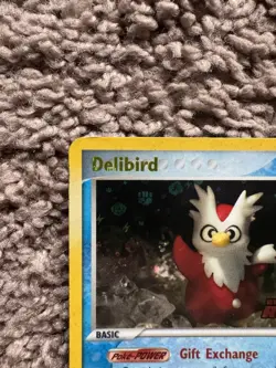Pokemon TCG Delibird 21/109 - Team Rocket Returns - Reverse Holo Stamped - MP - Image 2