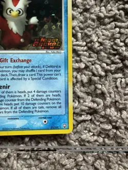 Pokemon TCG Delibird 21/109 - Team Rocket Returns - Reverse Holo Stamped - MP - Image 4