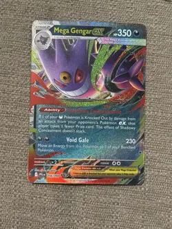 Pokemon TCG Mega Gengar Ex - ME02: Phantasmal Flames 56/94 Double Rare NM - Image 1