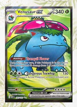 Pokemon TCG Venusaur ex Scarlet & Violet - 151 182/165 Holo Ultra Rare NM - Image 1