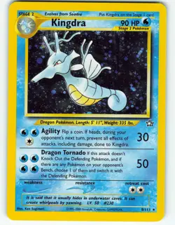 Kingdra - Holo - 8/111 Neo Genesis - Pokemon TCG - 2000 - Image 1