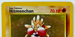 Hitmonchan 8/130 Base Set 2 Holo SWIRL WOTC 2000 Pokemon LP - Image 5