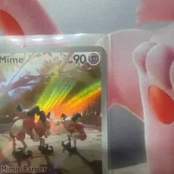 Mr. Mime 179/165 Pokemon TCG SV: Scarlet & Violet 151 Illustration Rare NM - Image 3