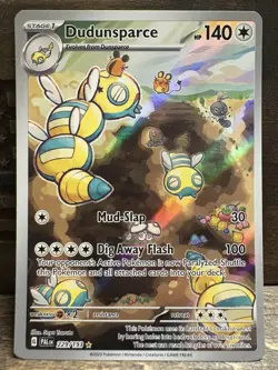 Pokemon TCG English Card Paldea Evolved Dudunsparce Full Art 229/193 Holo NM - Image 1