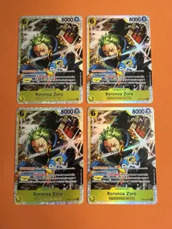 One Piece TCG - Roronoa Zoro Playset (x4) ST29-014 - Starter Deck (Egghead) NM - Image 1