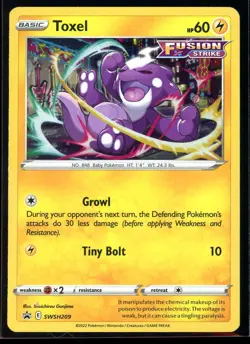 2022 Sword & Shield - Promos Toxel Cosmos Holo #SWSH209 Pokemon Card - Image 1