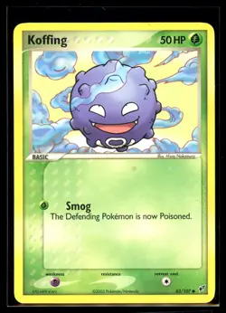 2005 EX - Deoxys Koffing #62 Non Holo Pokemon Card - Image 1