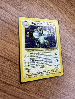 Magneton 11/62 Holo Rare Unlimited Fossil Pokemon Card WOTC MP Vintage TCG - Image 4