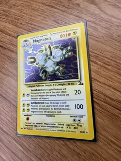 Magneton 11/62 Holo Rare Unlimited Fossil Pokemon Card WOTC MP Vintage TCG - Image 5