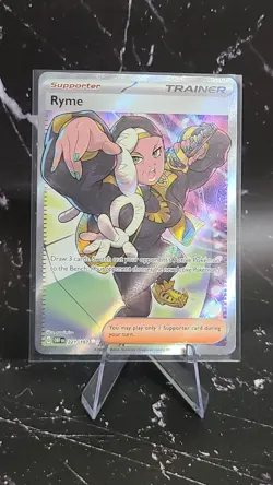 Pokemon TCG Ryme 221/197 Full Art Holo Trainer Card Stock Card - Image 1