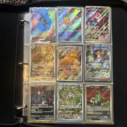Pokemon Card Lot of 45 Binder Collection , V Max, EX, Holo, Trainer - Image 1