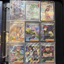 Pokemon Card Lot of 45 Binder Collection , V Max, EX, Holo, Trainer - Image 2