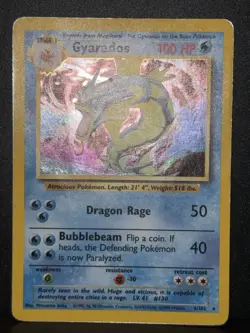 Gyarados 6/102 WOTC Base Set Rare Holo Unlimited Pokemon Card HP - Image 2