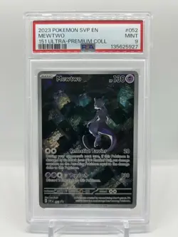 Mewtwo 052 Sv: Scarlet & Violet Promo Cards Holo Illustration Rare 151 UPC PSA 9 - Image 1