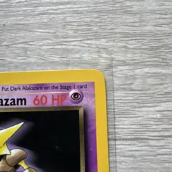 NM (Unlimited) Pokemon DARK ALAKAZAM Card TEAM ROCKET Set 18/82 Non-Holo RARE - Image 4