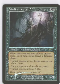 MTG Vindictive Lich (856) *Retro Foil* Secret Lair Bonus Card MT/NM Zombies - Image 1