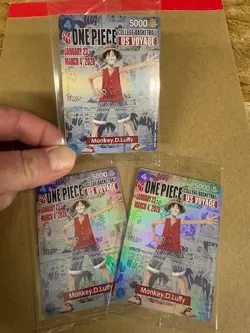 (SEALED) One Piece Monkey.D.Luffy College Basketball US Voyage Promo Card - Image 1