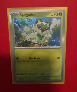Sprigatito 001 Sv: Scarlet & Violet Promo Cards Holo - Image 1