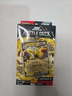 Pokemon TCG Ampharos ex Battle Deck 60 Cards Level 1 Ages 6+ New Sealed Box - Image 1