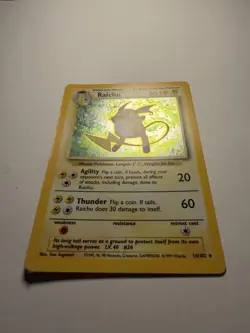 Pokemon Cards Raichu 14/102 Base Set Rare - Image 2