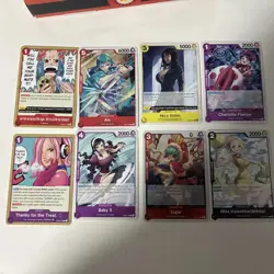 One Piece TCG Lot of 8 Cards One Piece Heroines Edition English NM Condition - Image 1