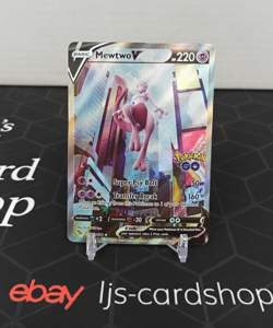 Mewtwo V Pokemon GO 072/078 Ultra Rare Full Art NM Pokemon Card T1 - Image 1
