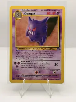 Pokemon Gengar Fossil 20/62 Rare Regular Stage 2 80 HP 1999 WOTC Card - Image 1