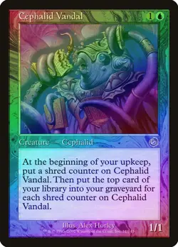 Cephalid Vandal FOIL Torment NM Blue Rare MAGIC THE GATHERING CARD ABUGames - Image 1