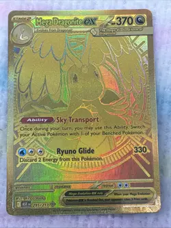Pokemon Mega Dragonite EX Full Art card 295/217 - Image 4