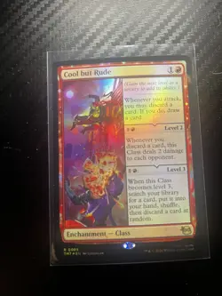 Cool but Rude 89 Teenage Mutant Ninja Turtles Foil R NM MTG Card - Image 1