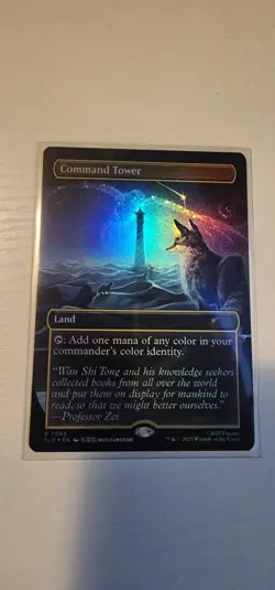 Command Tower Rainbow Foil SLD #7063 MTG Secret Lair Land NM - Image 1