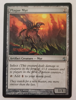 1x Plague Myr Mirrodin Besieged MTG Magic the Gathering LP - Image 1