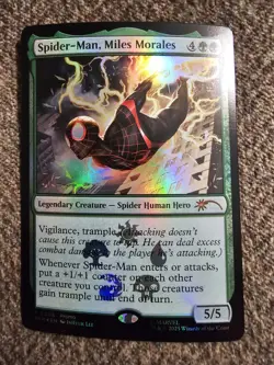 Magic The Gathering Marvel Spider-Man, Miles Morales Promo Foil 0008 Costco MTG - Image 1