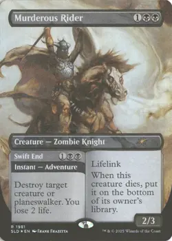 MTG Murderous Rider (1981) *Rainbow Foil* Secret Lair: Frank Frazetta MT/NM - Image 1