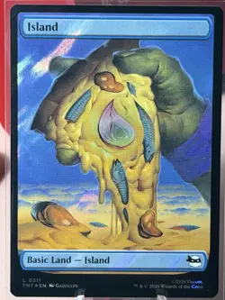 MTG TMNT Teenage Mutant Ninja Turtles Island Land Surge Foil Pizza - Image 1