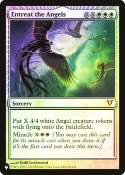 MTG - Entreat the Angels - Foil - The List - Magic the Gathering - Image 1
