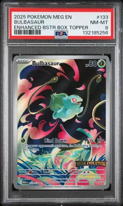 Bulbasaur Pokemon Meg En-Mega Evolution 133 NM PSA 8 - Image 1