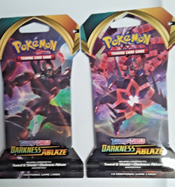 Pokemon TCG Sword & Shield Darkness Ablaze Booster Pack (2x) - Image 1
