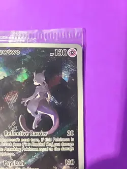 Mewtwo SVP052 Scarlet & Violet 151 Illustration Promo Pokemon Card SEALED - Image 3