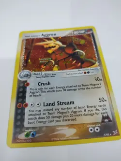 SWIRL Team Magma's Aggron - 7/95 - Pokemon Ex Team Magma vs. Aqua Holo Card - Image 1