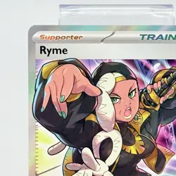 Trainer Ryme 221/197 Full Art Obsidian Flames Pokemon Card NM - Image 2