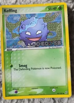 Koffing Reverse Holo Foil #62/107 EX Deoxys Pokemon LP - Image 4