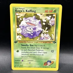 1st Edition Koga’s Koffing 79/132 - Gym Challenge - Image 1