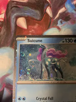 Suicune 026/094 Me02: SWIRL Phantasmal Flames Promo Cosmos Holo NM Pokemon 2025 - Image 2