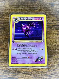 2000 Pokemon Gym Heroes - Sabrina’s Haunter - 1st Edition Ungraded 58/132 - Image 3