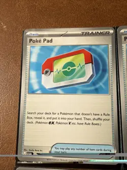 Pokemon Poke Pad 198/217 Reverse Holo Plus 2 Regular Lot Of 3 - Image 2